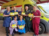 County Hospital emergency department staff holding the property boxes 