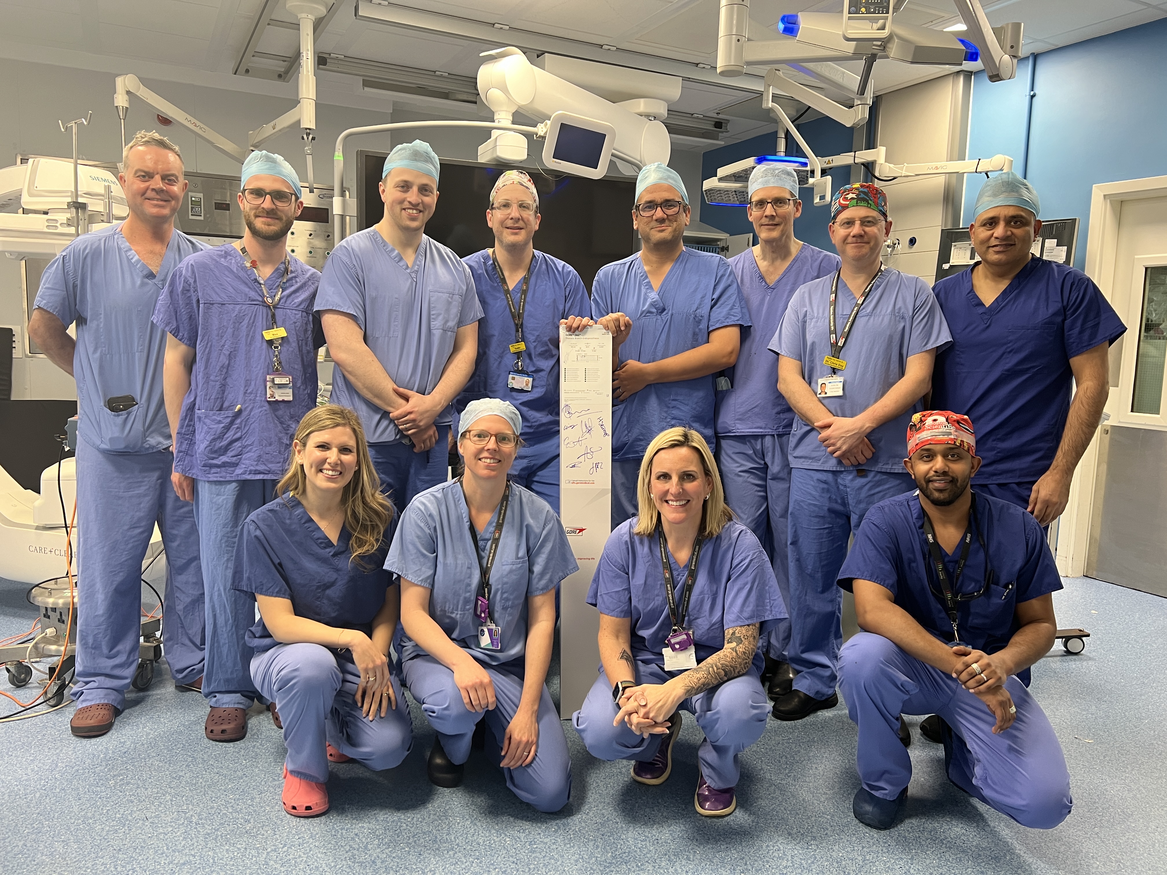 UHNM vascular team complete UK-first elective aortic stent graft ...