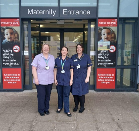 The bridge maternity team at UHNM